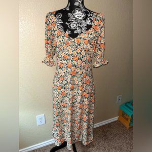 BOOHOO floral Midaxi dress